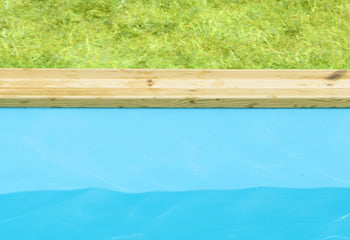 Kit piscina della  piscina in legno fuori terra da esterno Azura 450x250 Liner azzurro: rivestimento interno