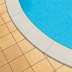 Bordo piscina color Sabbia per piscina tonda Skyblue 500